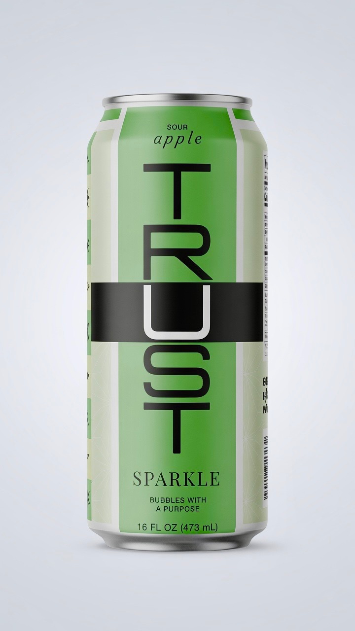 TRUST Sparkle Sour Apple can